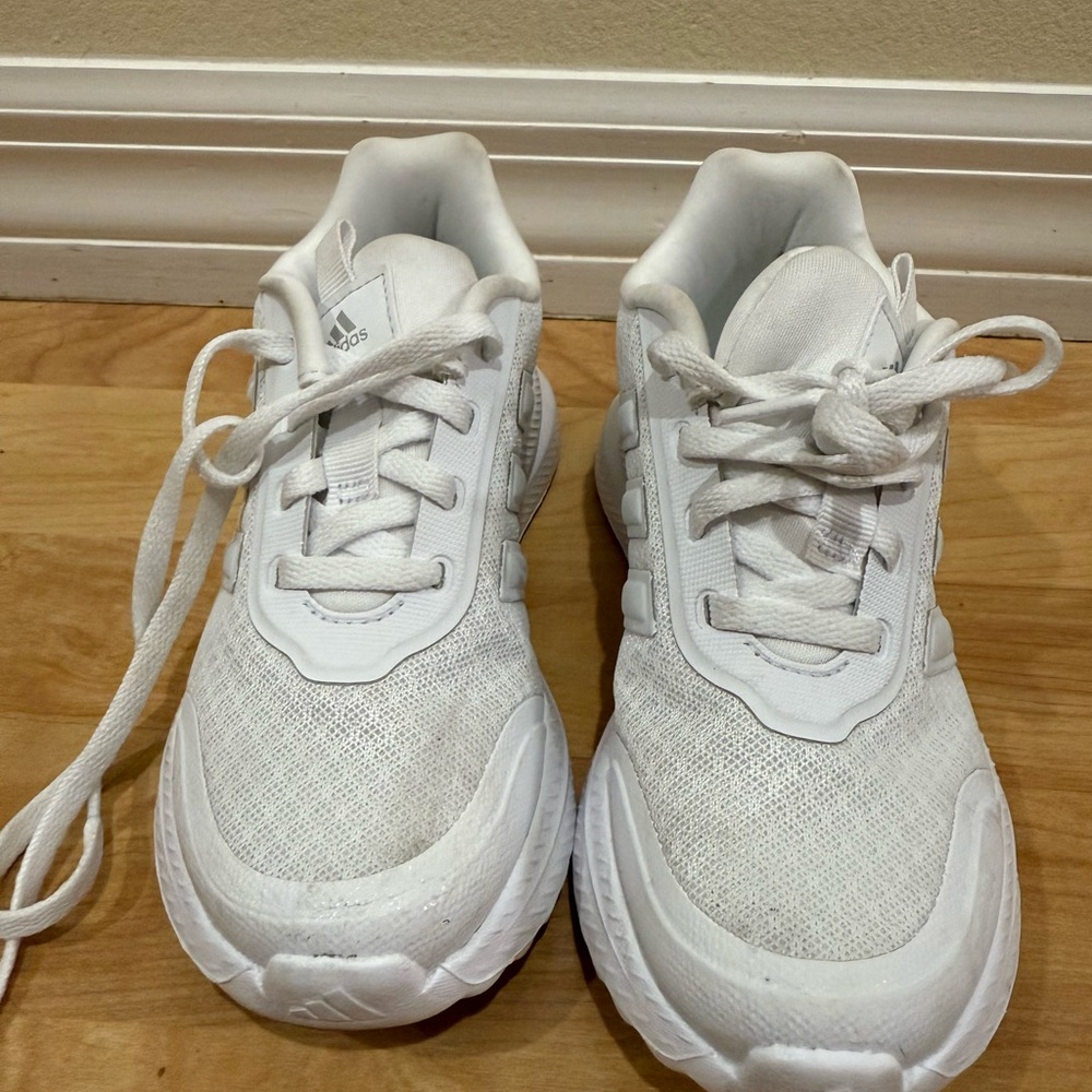 Adidas Kids All-White Sneakers
